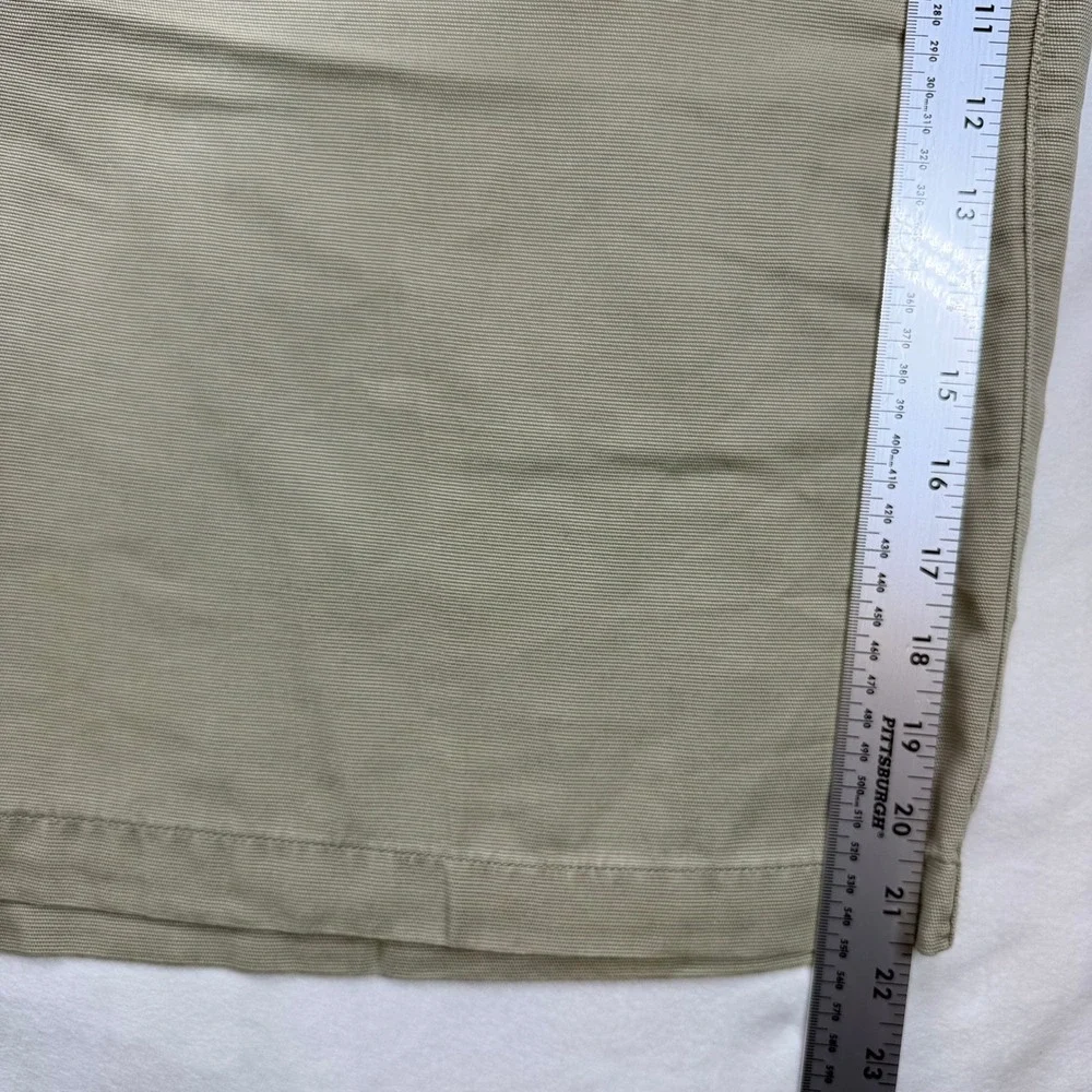 Tommy Bahama Relax Mens Khaki Tan Tencel Cotton Ribbed Shorts Size 40